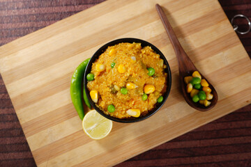 Corn and Green Pea Daliya