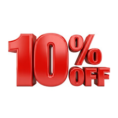 3D Discount Percentage Symbol - Sale, Promotion and Marketing Offer