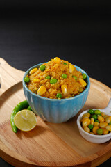Corn and Green Pea Daliya