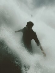 Obraz premium Merchant Navy Day Heroic Warrior on Stormy Ship Deck Premium Authentic Adventure for Veterans Day Fall Marketing Campaigns