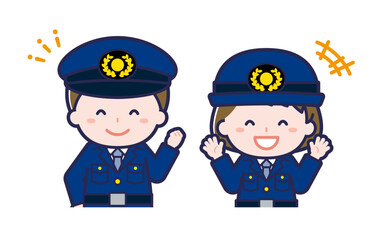 警察官／2人組／男女 02