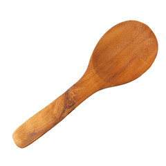 Wooden spoon isolated on a transparent background