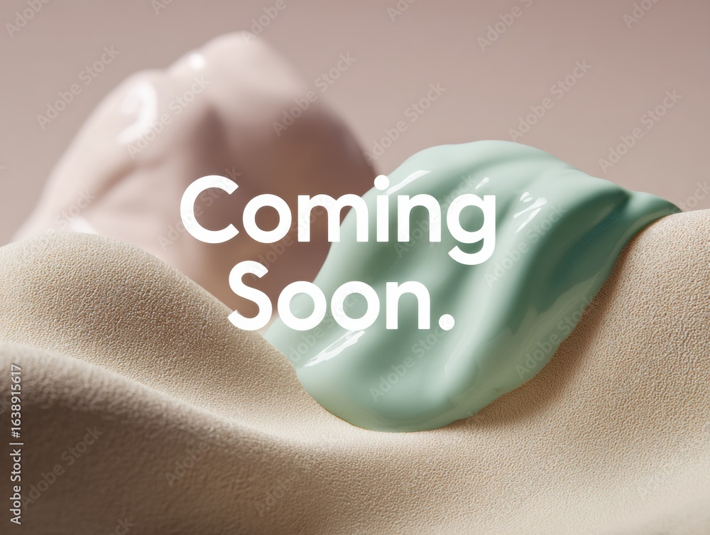 Poster modern game announcement coming soon message with digital glow effect and minimalist wave background