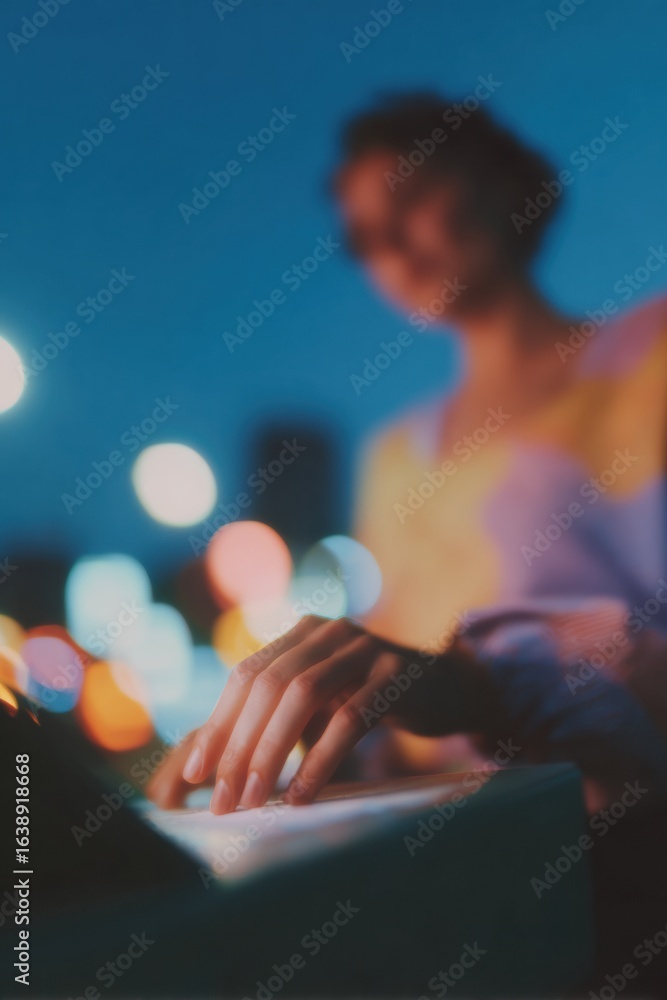 Poster modern professional using digital folder icons for efficient document management high-quality authen