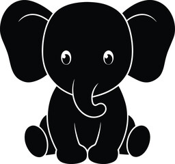 Cute Baby Elephant Icon