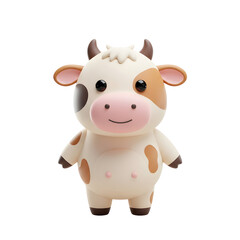 Naklejka premium cow, isolated on transparent background