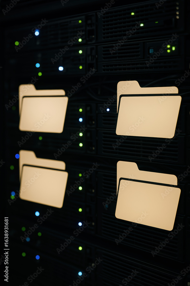 Aufkleber digital data and organization empower technology systems to securely manage and access information
