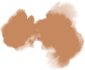 Watercolor stain decoration