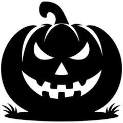 halloween pumpkin head vector 