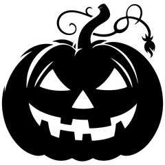 halloween pumpkin vector silhouette
