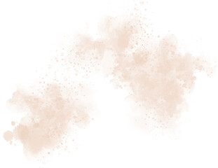 Watercolor stain decoration