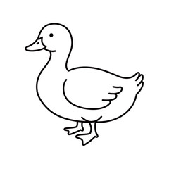 silhouette image of a duck with a transparent background