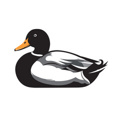 silhouette image of a duck with a transparent background
