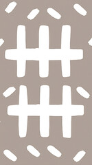 Abstract geometric pattern featuring white lines on a muted brown background, ideal for design use