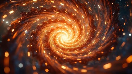 Artistic Close up of Spiral Nebula