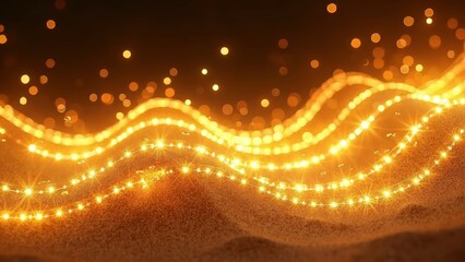Artistic Scene of Light Belt Beach