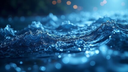 The natural landscape of light patterned waves