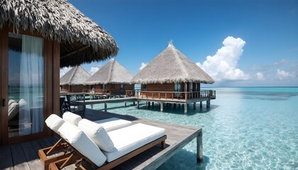 Stylish and luxurious overwater villa