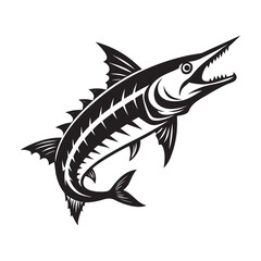fish on a white background