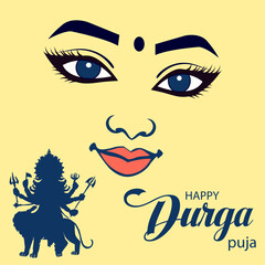 Durga Puja Divine Eyes and Festive Celebration