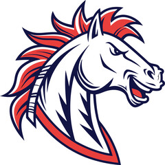 Horse head mascot, Elegant horse logo icons. Royal stallion symbol design. Equine stables sign. Equestrian brand emblems. Vector illustration.	