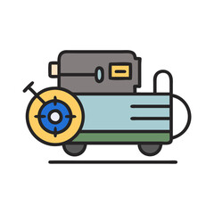  Creative Air Compressor Motor Icon Design