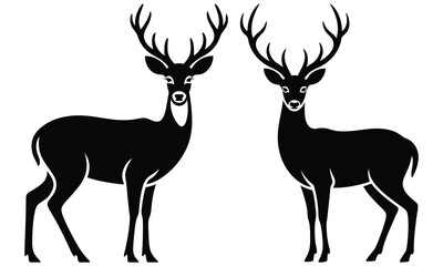 deer silhouette vector