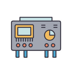 Fototapeta premium Advanced Voltage Regulator Icon for Energy Systems