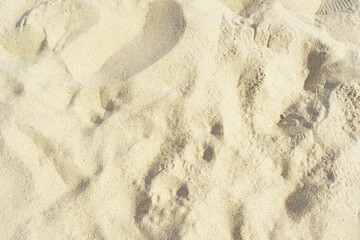close up of sea beach sand or Desert sand for texture and background