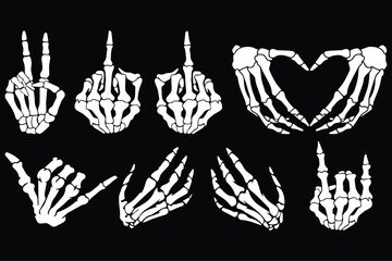 Skeleton Hand Gesture Collection