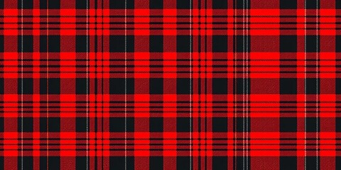 Simple vintage red and black lumberjack plaid seamless pattern , plaid, black