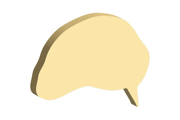 3d speech bubble Blank empty message box Textbox frame for banners, price tags, stickers, design