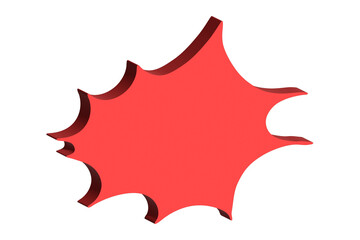 3d speech bubble Blank empty message box Textbox frame for banners, price tags, stickers, design