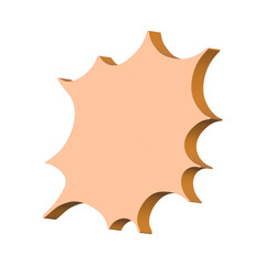 3d speech bubble Blank empty message box Textbox frame for banners, price tags, stickers, design