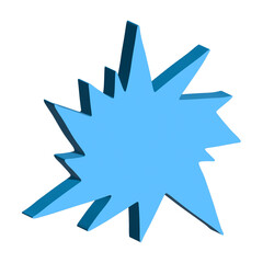 3d speech bubble Blank empty message box Textbox frame for banners, price tags, stickers, design