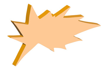 3d speech bubble Blank empty message box Textbox frame for banners, price tags, stickers, design