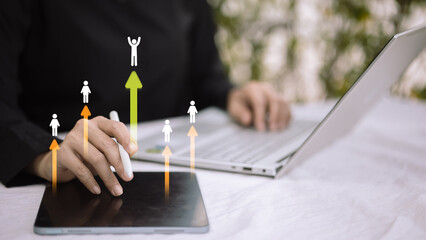 Employee Growth and Career Development Business Concept