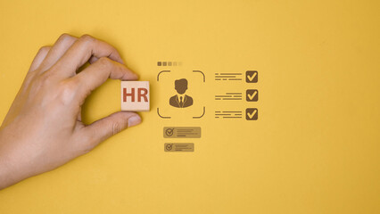 HR Recruitment and Candidate Profile Evaluation Concept