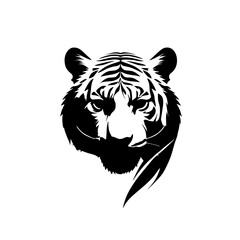 tiger head silhouette