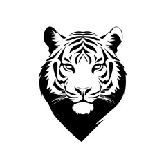 tiger head silhoutte 