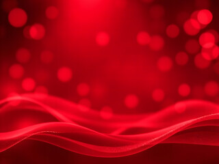 Obraz premium Elegant Red Bokeh Light Abstract Background