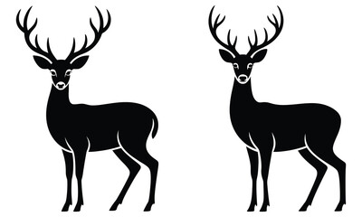 deer silhouette vector