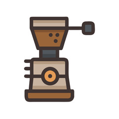 Fototapeta premium Unique Espresso Grinder Electrical Icon