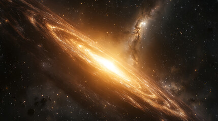 Fototapeta premium Cosmic galaxy explosion