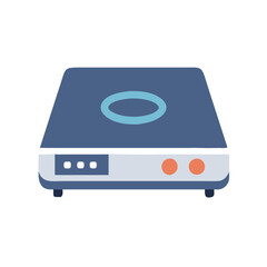 Fototapeta premium Compact Portable Induction Cooker Icon for Space Saving