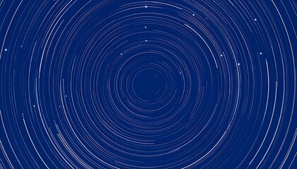 Naklejka premium Star Trails in a Dark Night Sky