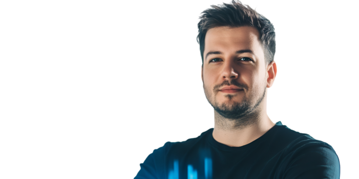 BMI Chart Displayed on Futuristic Holographic Screen on Transparent Background