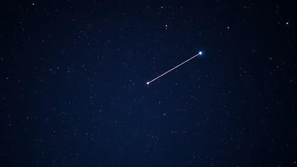 The Ursa Minor constellation glowing brightly, linked to Polaris by a celestial thread of light.