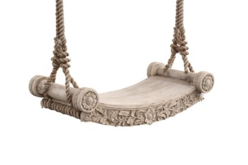 wooden chair isolated on white