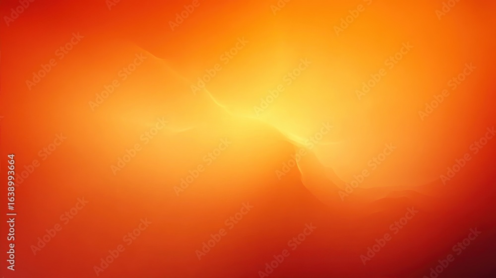 Poster abstract glowing orange and yellow gradient with soft smooth light transitions creating warm ambianc